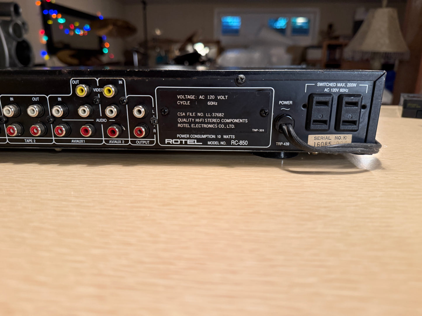 Vintage ROTEL RC-850 PREAMPLIFIER High Fidelity Rare *SERVICED* WORKS Great🎶