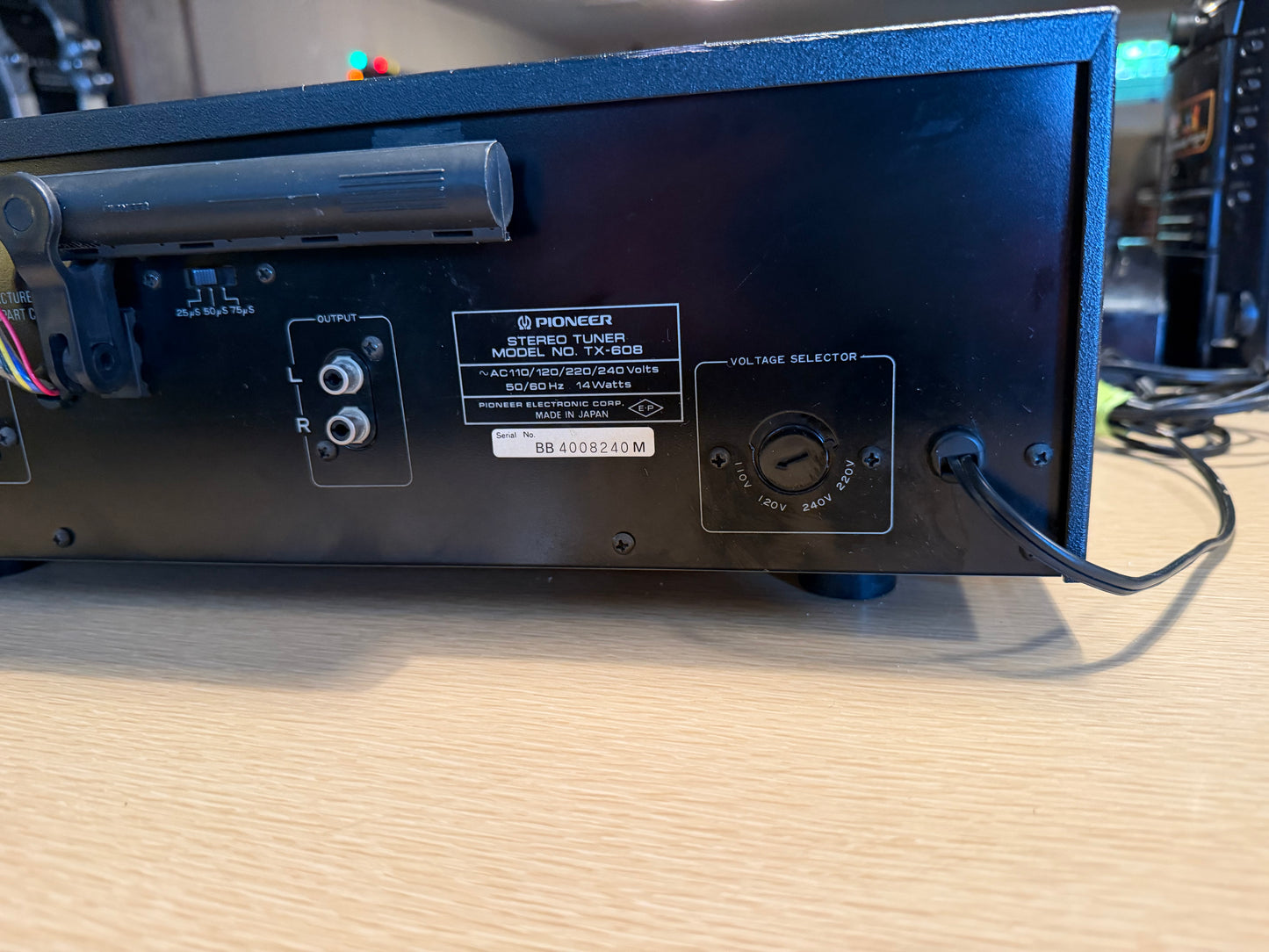Pioneer Tx 608 Fm/Am Stereo Tuner (Beautiful) FULL FRESH SERVICE Rare Black!