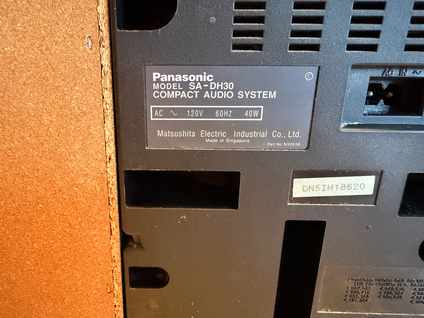 Panasonic AUDIOPHILE SA-DH30 Stereo CD Changer Cassette Deck Stereo System Works