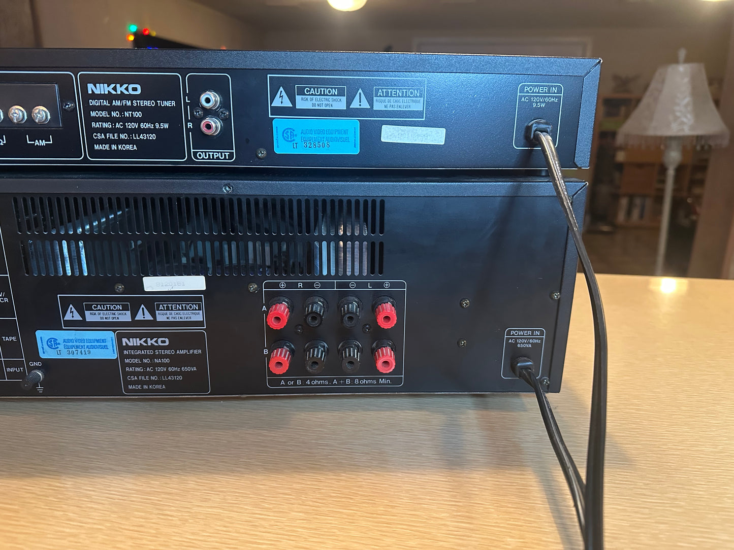 NIKKO NA100 Stereo Integrated Amplifier + NT100 Tuner Fully Serviced RARE!