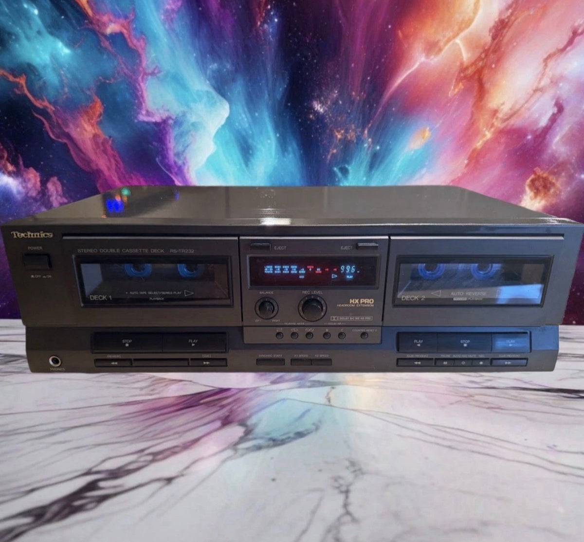 Technics RS-TR232 Stereo Double Cassette Deck Player Fresh Service Classic🔥🎶