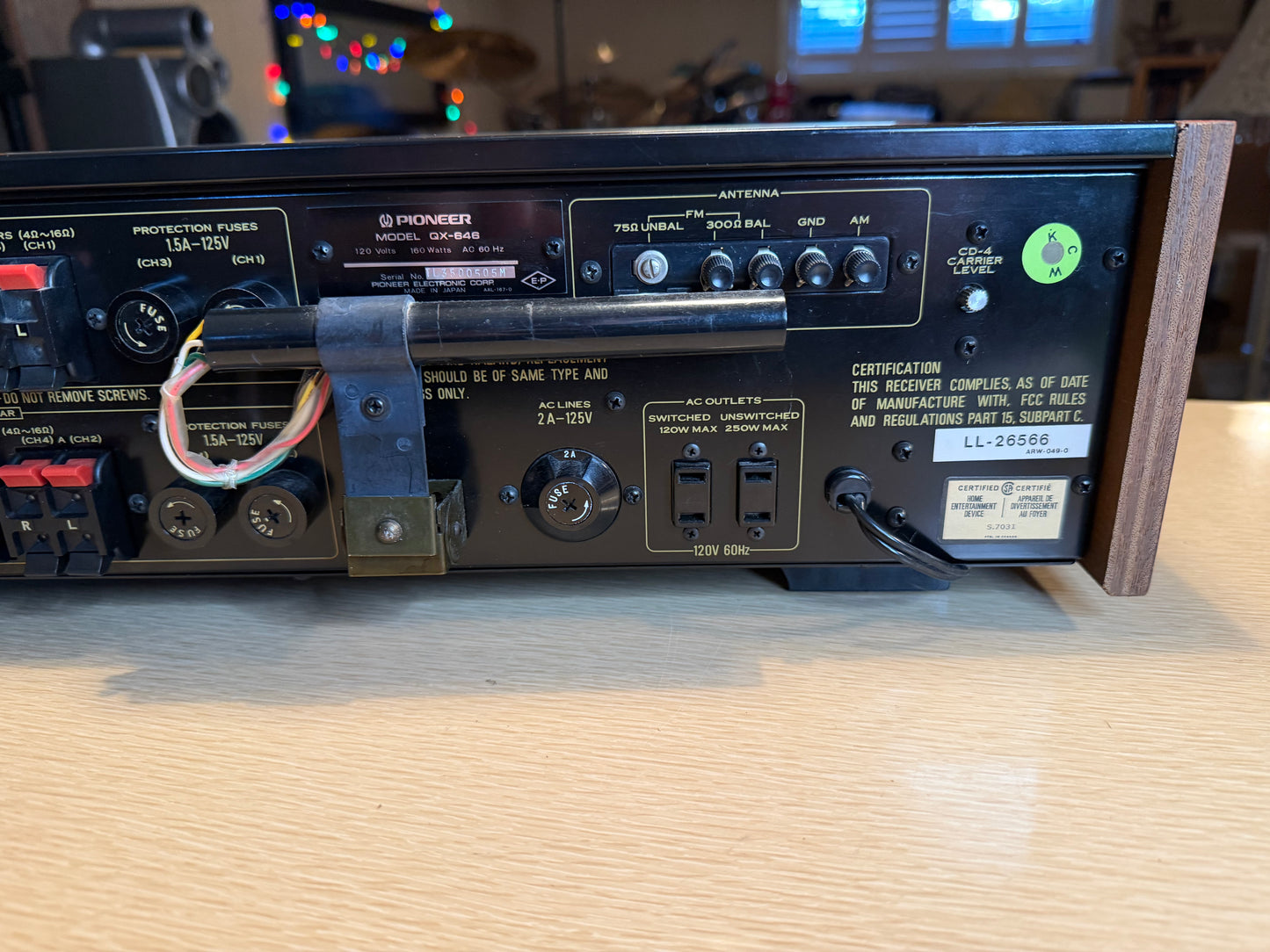 PIONEER QX-646 Vintage Quad 4 Channel Receiver REFINISHED FRESH FULL SERVICE💎🎶