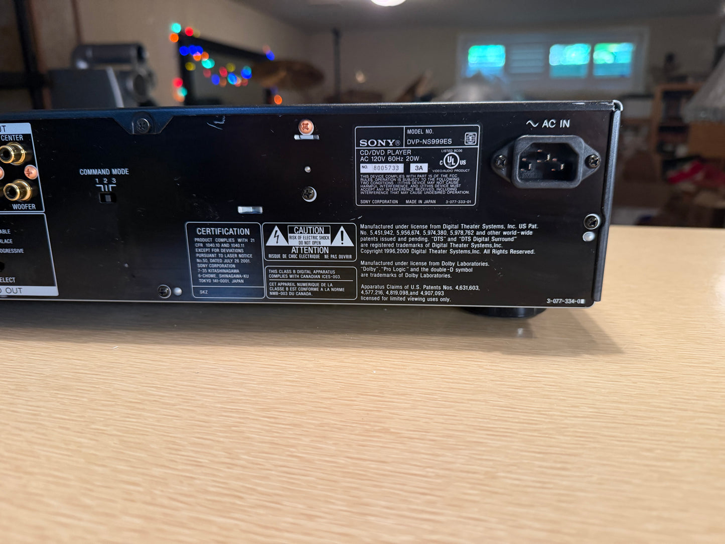 Sony DVP-NS999ES SACD/DVD/CD Player ES RARE Black Serviced Very Rare 🔥🎶 Remote
