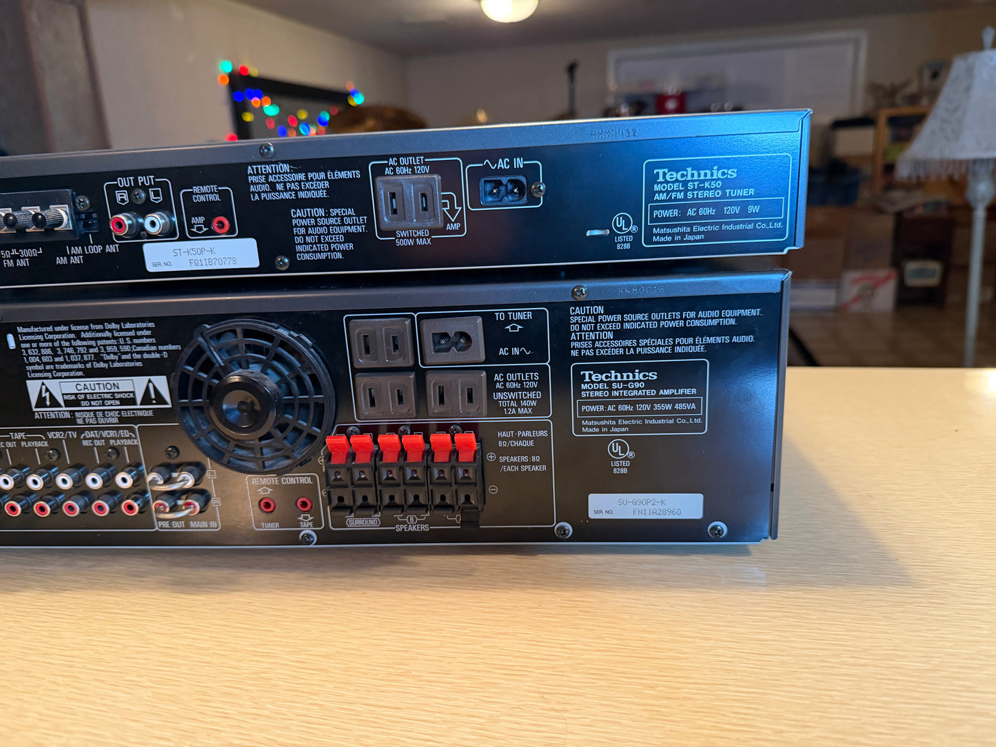 Technics SU-G90 Stereo Integrated Amplifier HiFi + ST-K50 Tuner Freshly Serviced