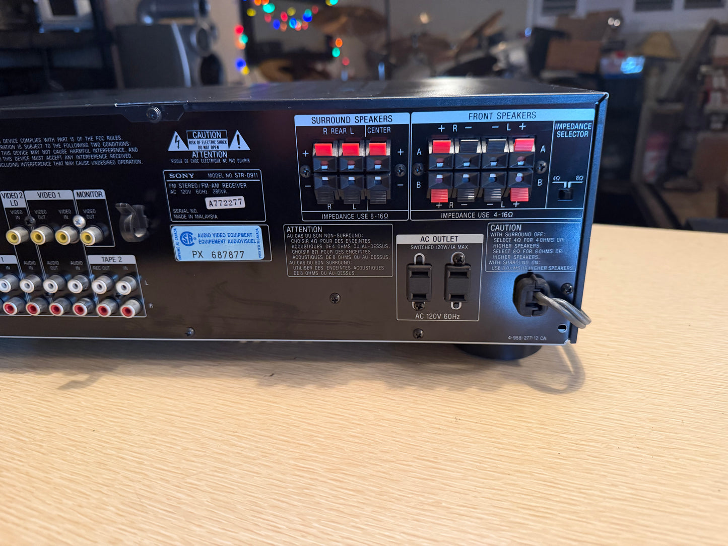 Serviced Sony STR-D911 Digital 100 WPC Audio/Video Control REMOTE BUNDLE Beast🔥