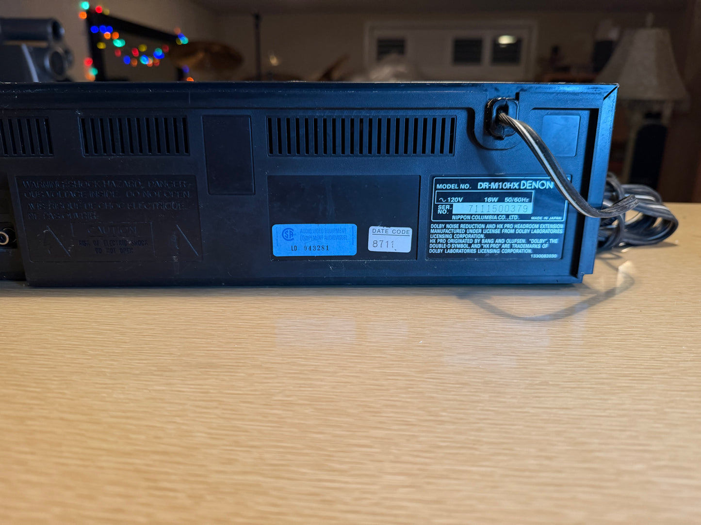 Denon DR-M10HX Cassette Deck HXPRO DOLBY C Serviced New Belts High Fidelity Rare