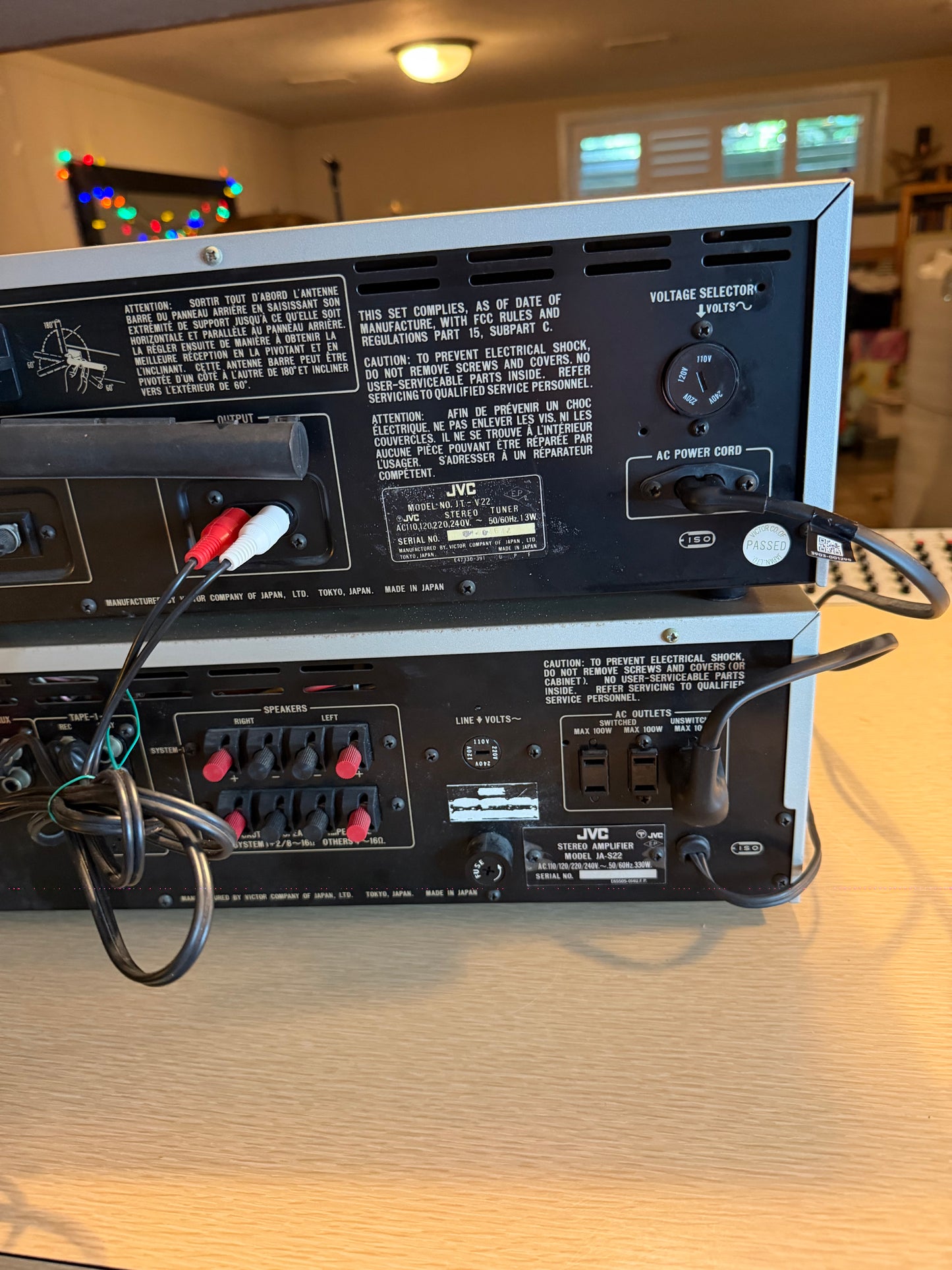 JVC JA-S22 Stereo Integrated Hifi Amplifier VUs + JTV22 Tuner Full Pro Servicing