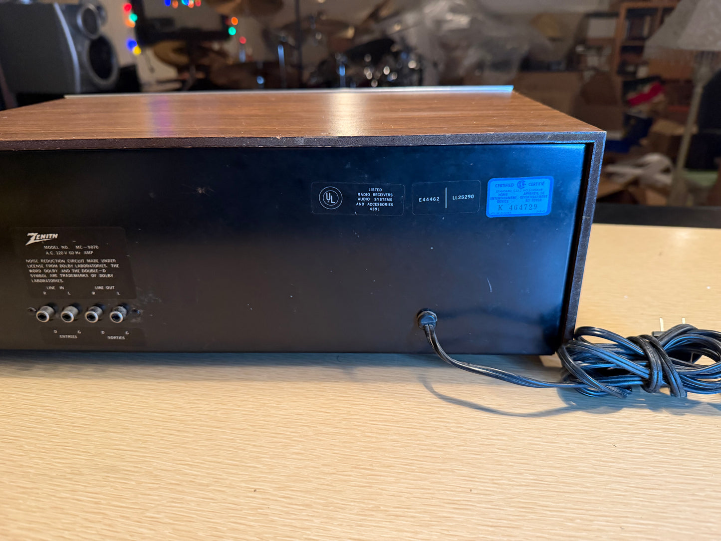 Vintage Silver Zenith MC-9070 Cassette Deck VU Meters High Fidelity SERVICED 🔥
