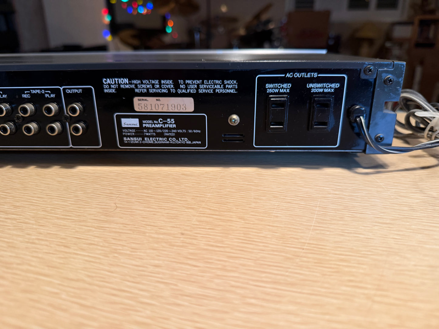 Vintage Sansui C-55 Stereo Preamplifier NEAR MINT FULL FRESH SERVICE RARE GEM💎