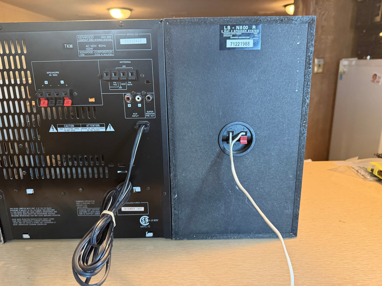 Kenwood XD-500 Stereo 3 Compact Disc Changer 2 Cassette Decks Fully Operational!