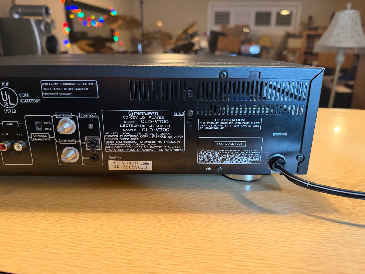 Pioneer CLD-V700 Cd Cdv Ld Laserdisc Karaoke Player Near Mint With Remote Works!