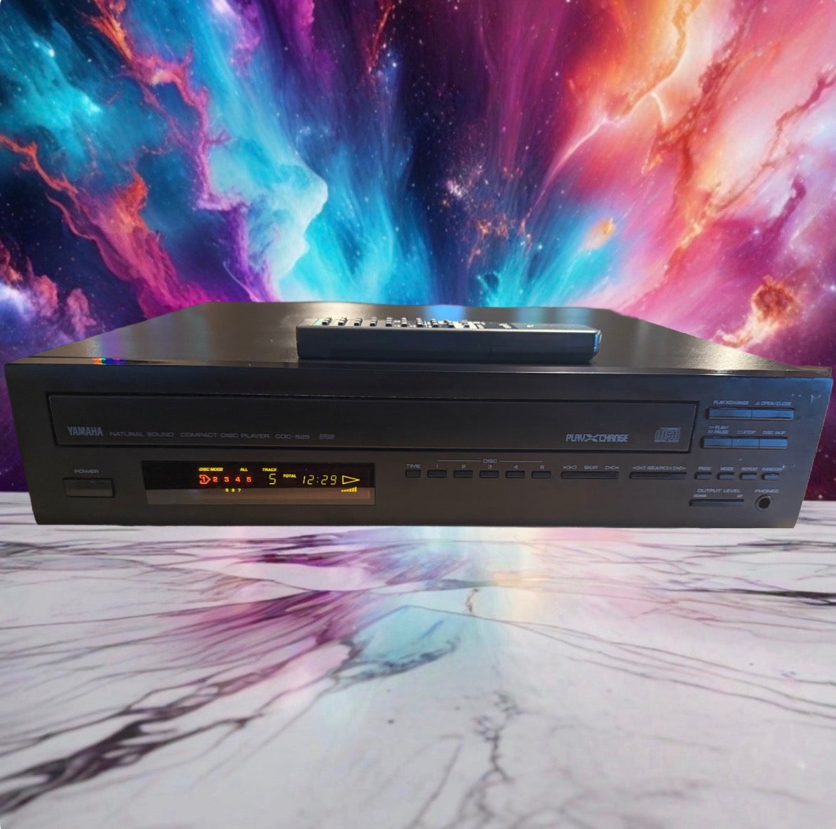 Yamaha CDC-625 5 CD Changer PlayXChange Natural Sound With REMOTE Serviced Beaut