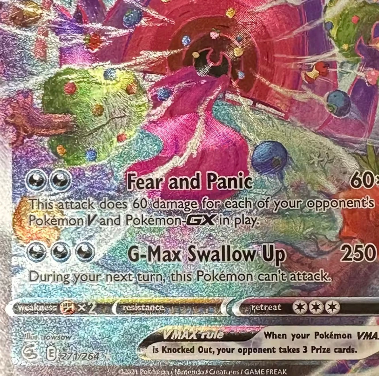 Gengar VMAX - 271/264 - Pokemon Fusion Strike Sword & Shield Alternate Art NM PROXY