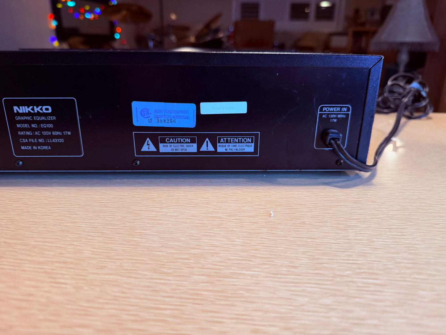 Vintage Nikko EQ100 Stereo Graphic Equalizer 10 Band Fully Serviced Rare