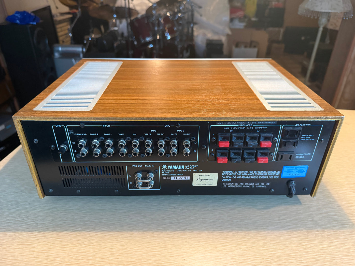 Yamaha CA-810 Natural Sound Integrated Amplifier 65wpc Fresh Service Near Mint!