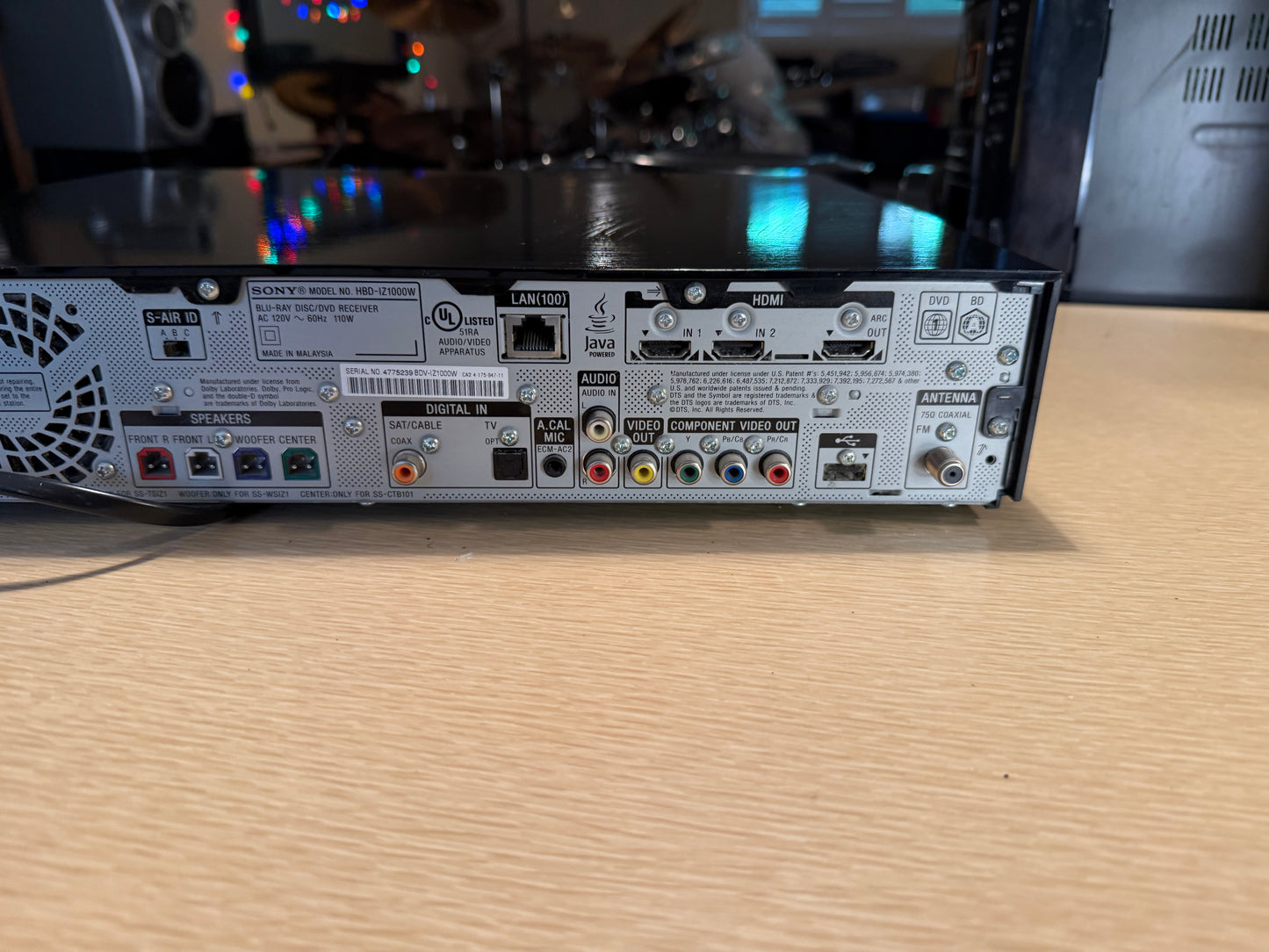 Rare Sony BDV-IZ1000W 3D Blu-Ray/DVD/SACD Home Theatre Tested Complete System🔥