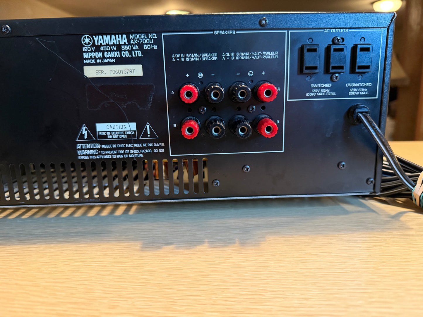 Yamaha AX-700U Integrated Natural Sound Amplifier 110WPC Stereo FRESH SERVICE🔥
