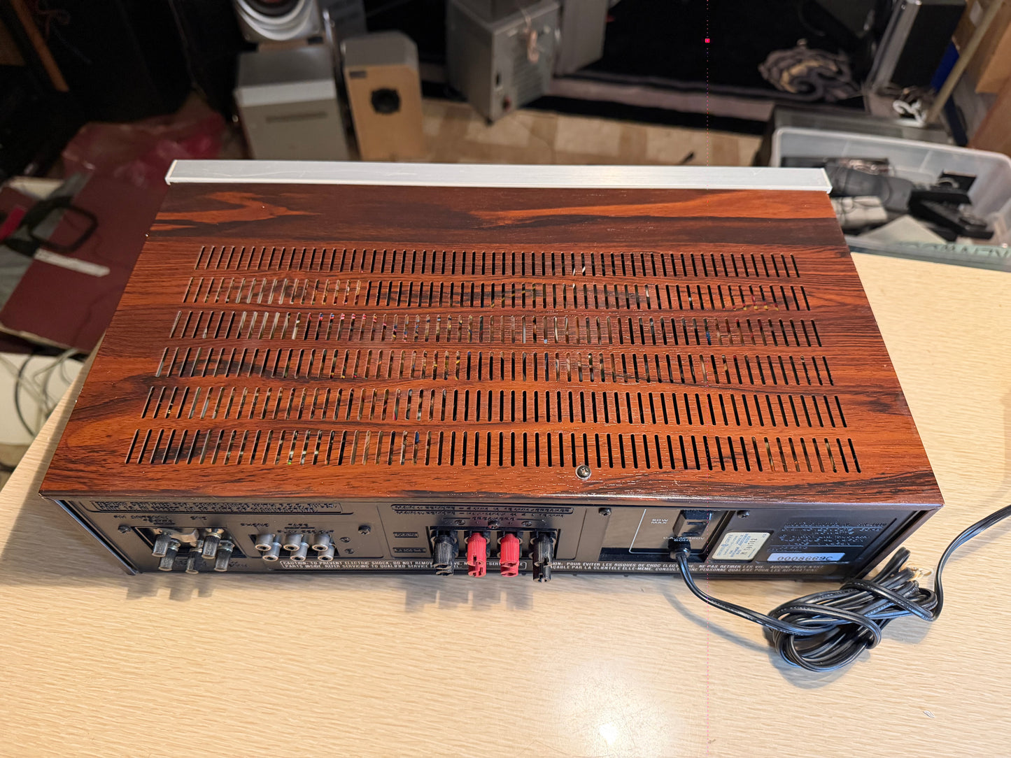 HITACHI Stereo Receiver SR-4010 Class G AMP Radio Vintage 55WPC Serviced RARE🔥