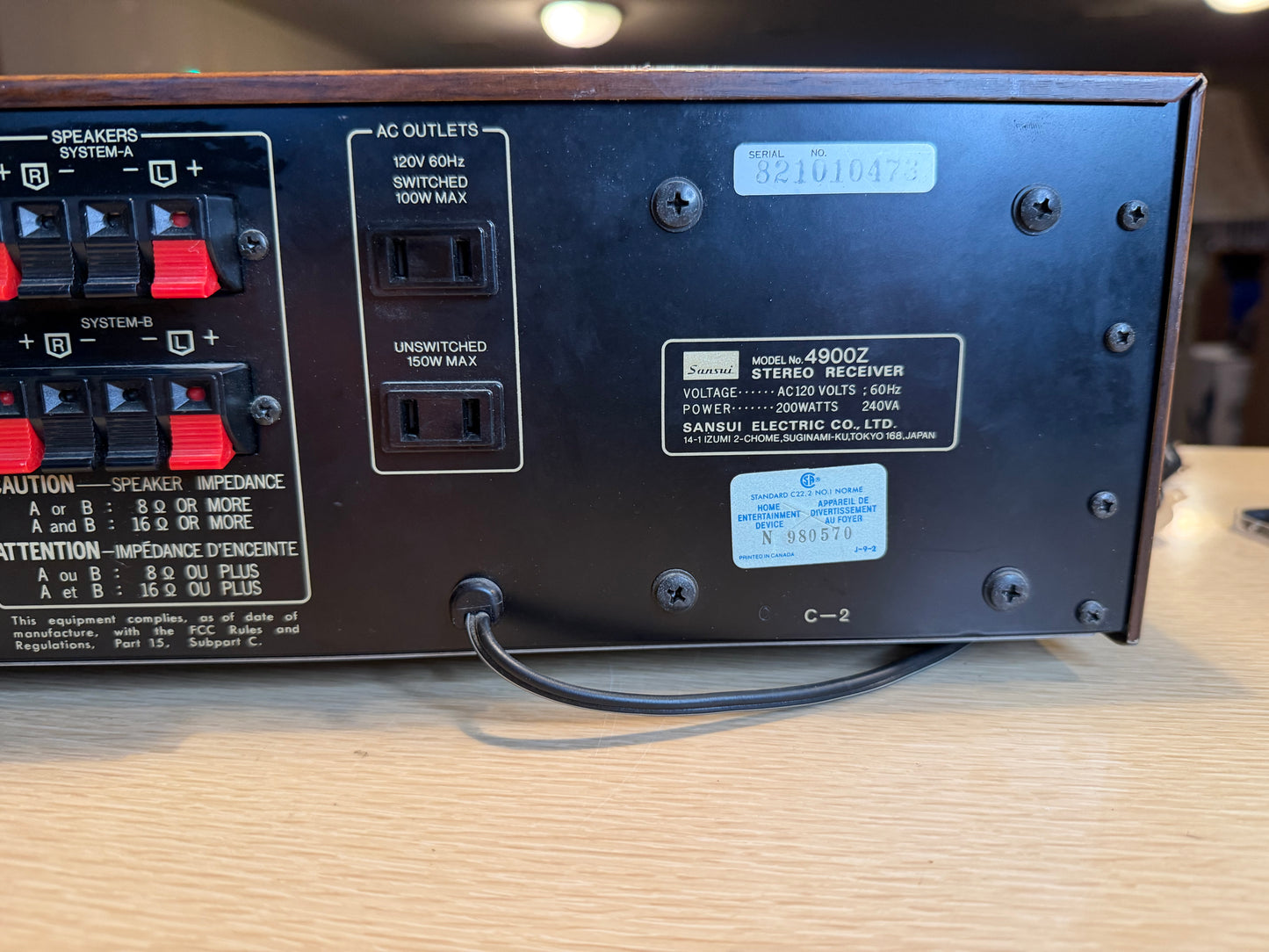 Sansui 4900Z Digital Synthesizer DC Stereo 55WPC Receiver *SERVICED* Excellent🔥