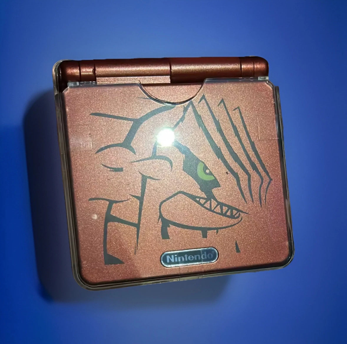 Pokemon Gameboy Advance SP Groudon Pokemon Ruby Shell Cover DIY Replacement