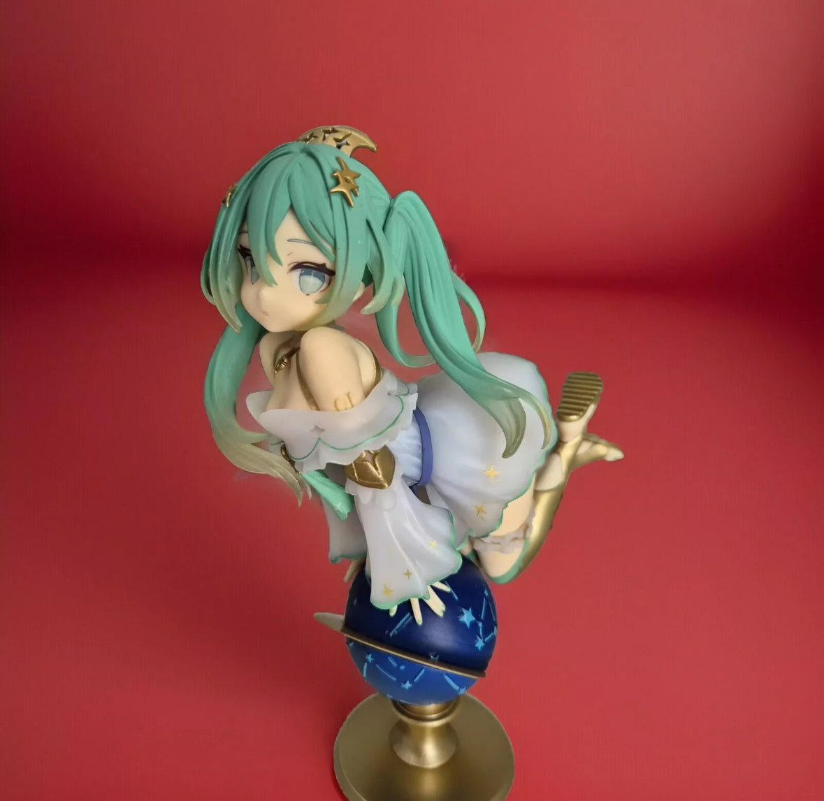 17cm Glittering Star ver. Hatsune Miku Anime Figure Kawaii Globe Girl Action Fig