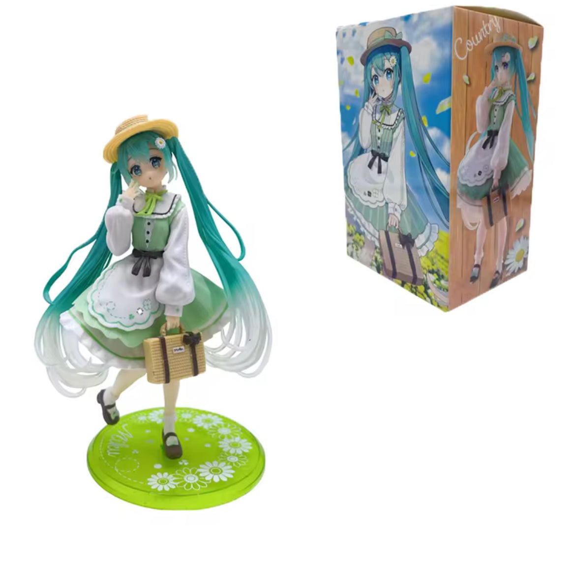 Judai Fashion Hatsune Miku Country PVC Action Figure Model 18cm New In Box