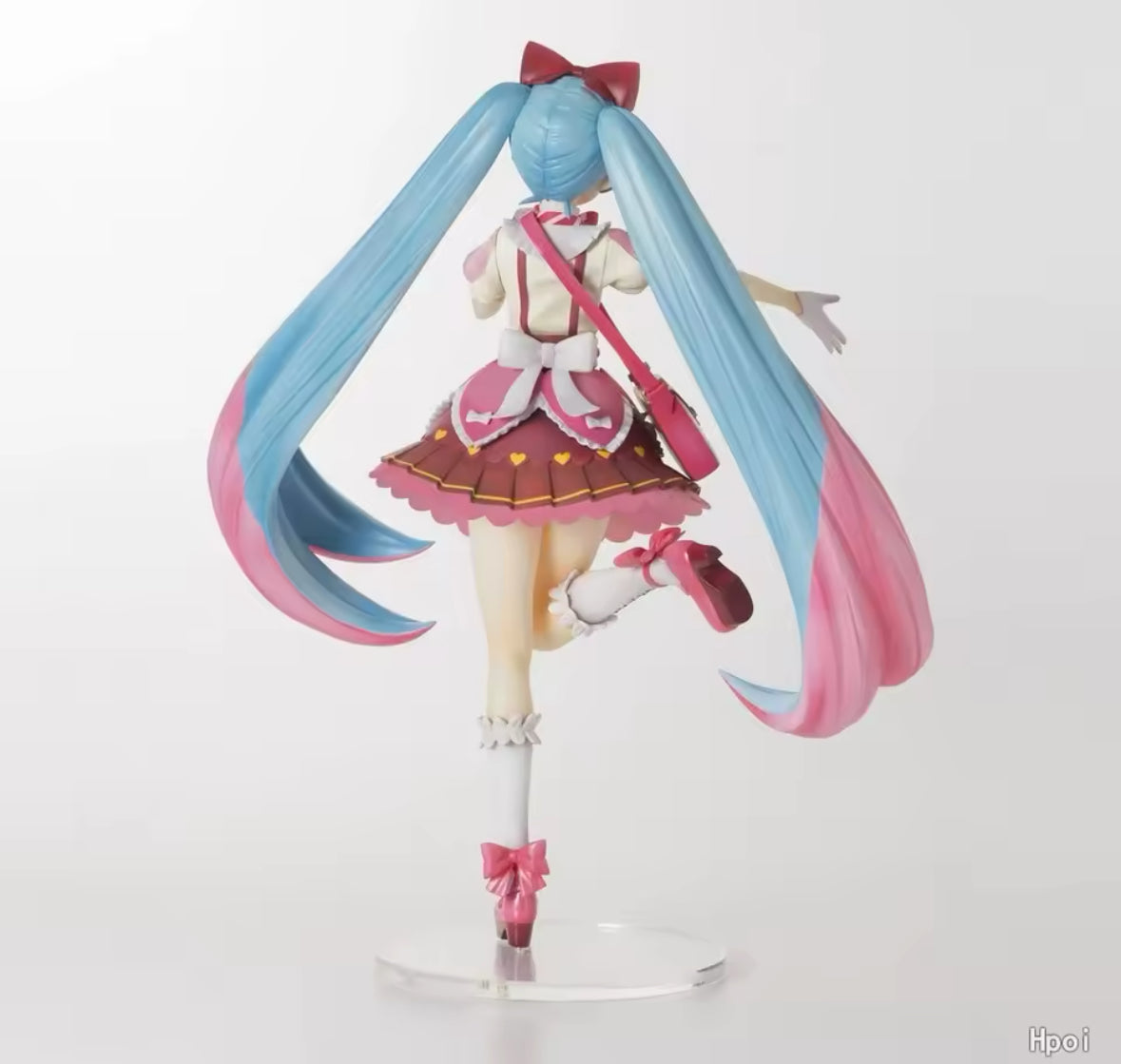 22CM Anime Hatsune Miku Lolita Dress Up Standing Ribbon x Heart Model NIB