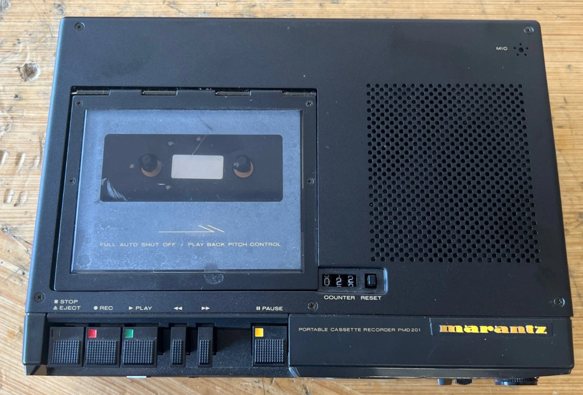 Marantz PMD201 Portable Cassette Recorder Extremely Rare Tested Works Well
