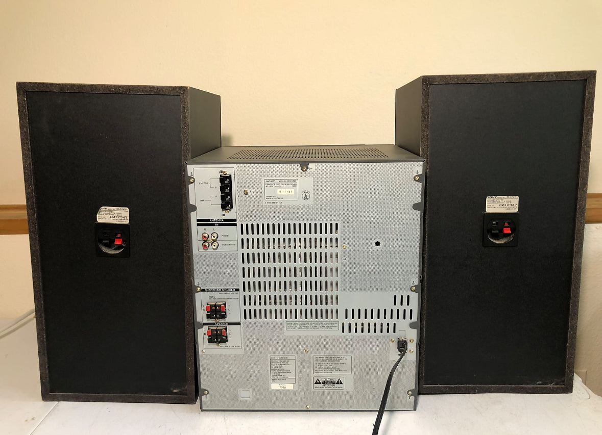 Vintage 1997 Sony LBT-D290 Stereo System With Speakers Tested. With Remote.