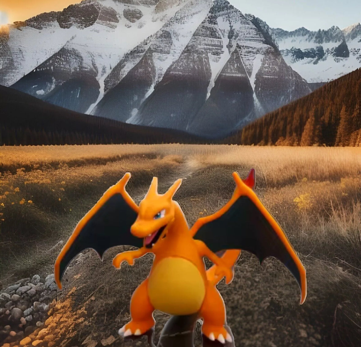 Vintage 10cm Classic Pokemon Charizard Brand New Toy Action Figure So Cool!
