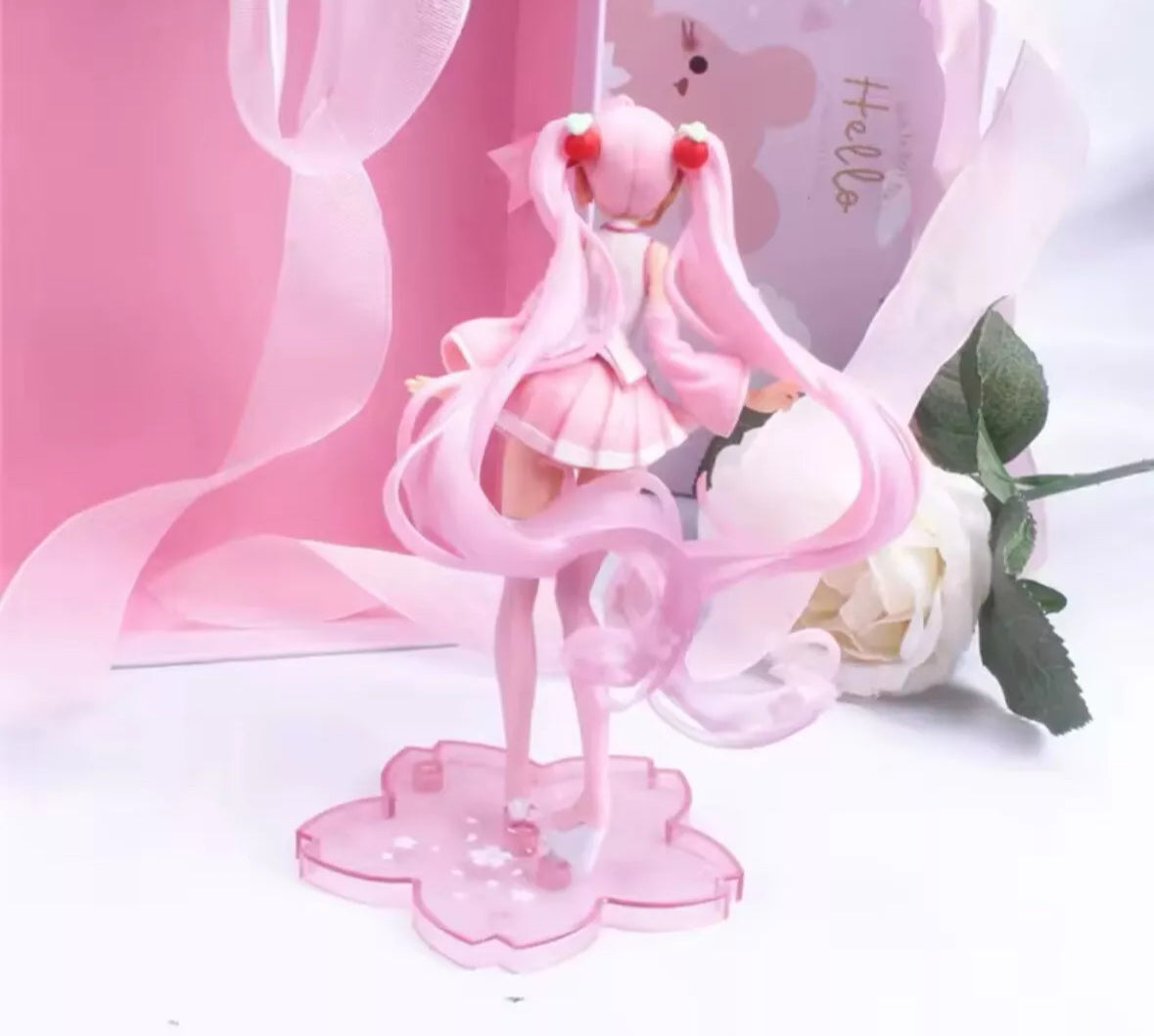 Hatsune Miku Action Figure Miku Kawaii Collection Model Pink 14.5cm Brand New