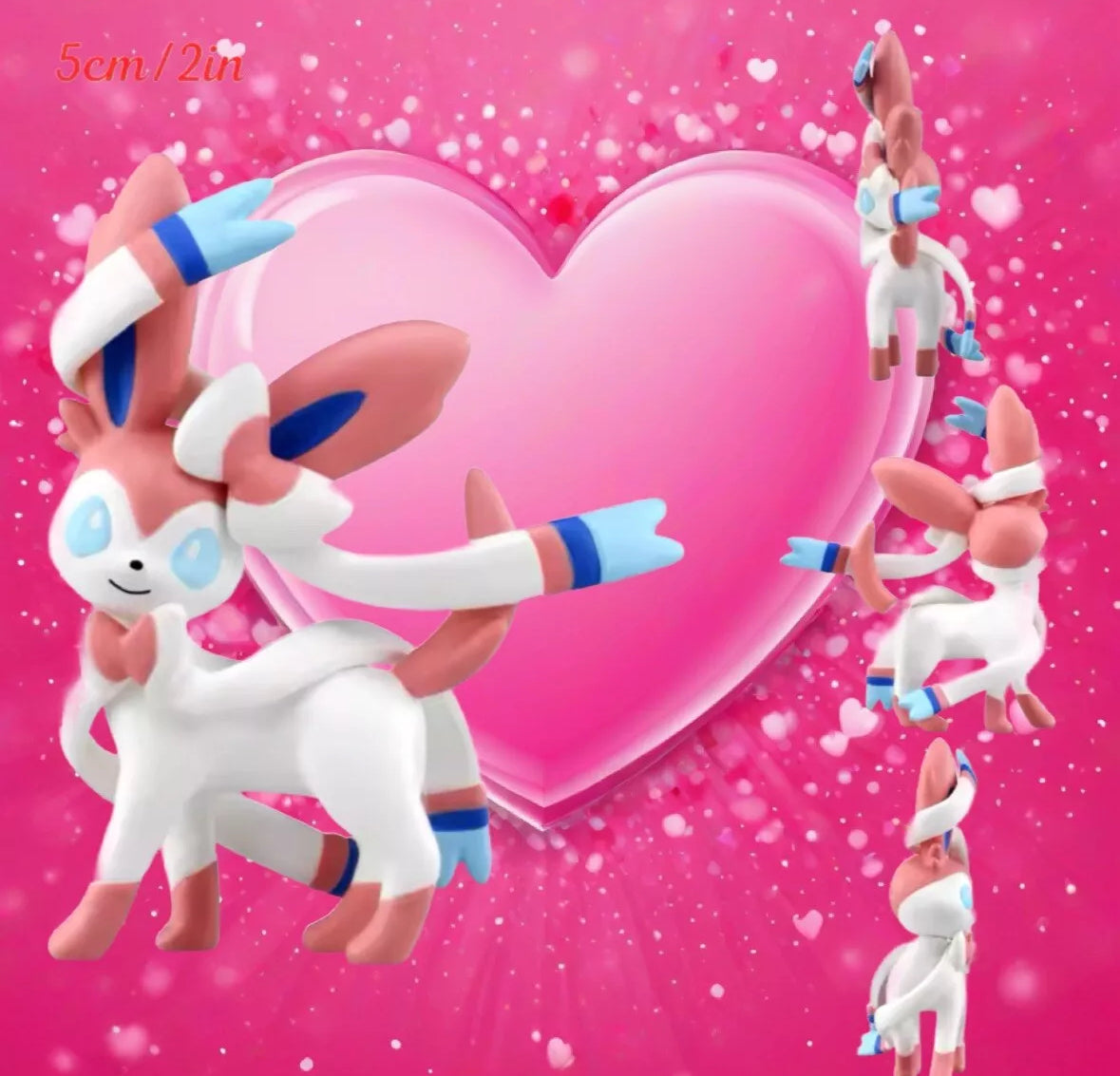 Original Takara Tomy Pokemon Umbreon Eeveelution Sylveon Vaporeon Sylveon Figure