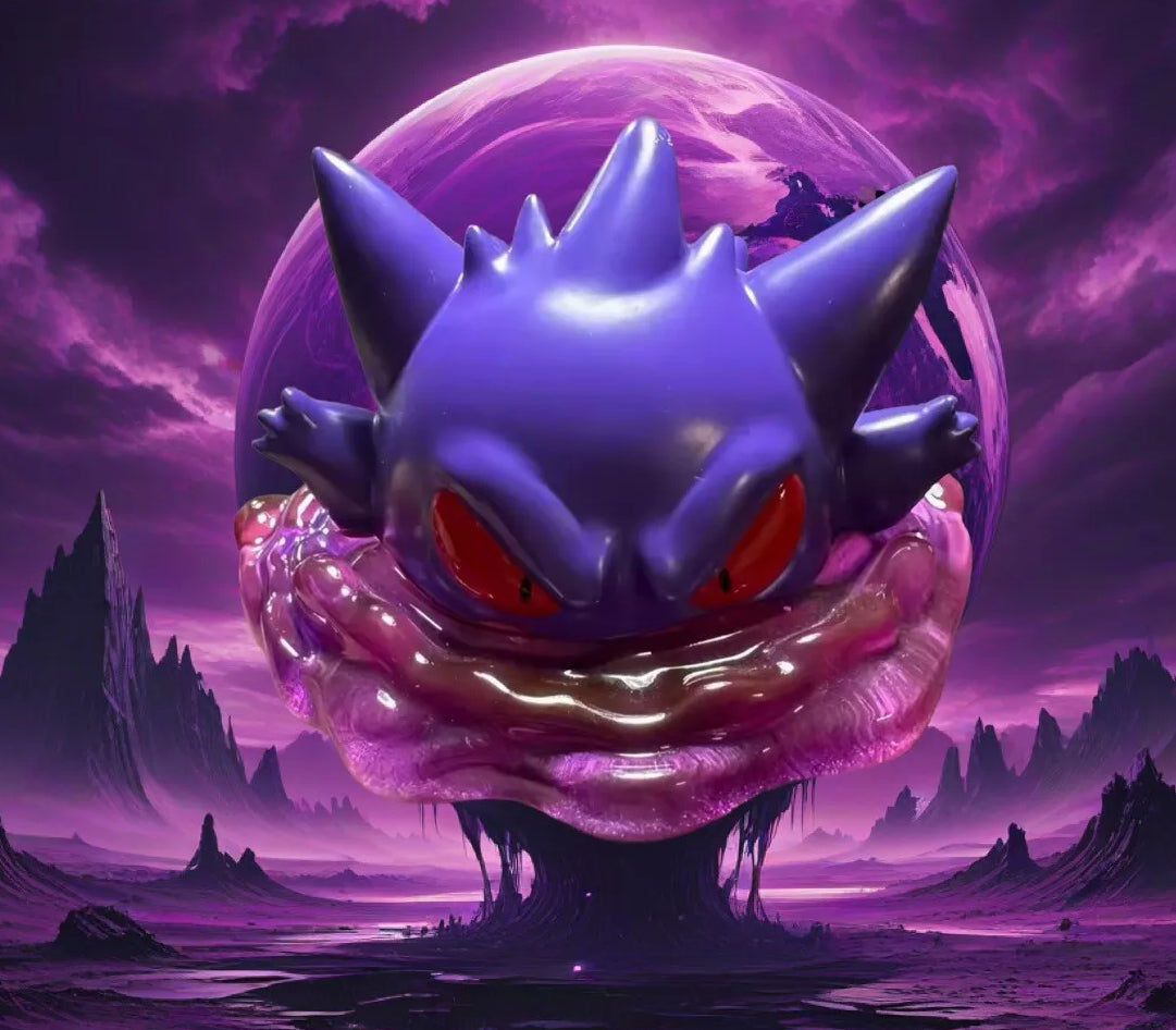 Pokemon Figure Gengar Figure Cute Ectoplasma Figurine Refrigerator Magnet