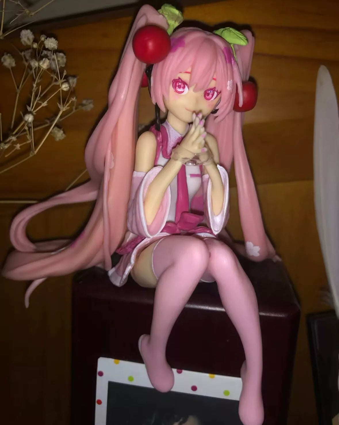 Hatsune Miku Action Figure Cherry Blossom Kawaii Model Pink 10cm Brand New