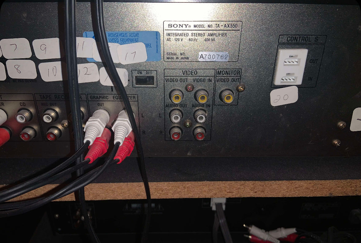 SONY TA-AX550 Integrated Stereo Acoustic Control Amplifier VINTAGE