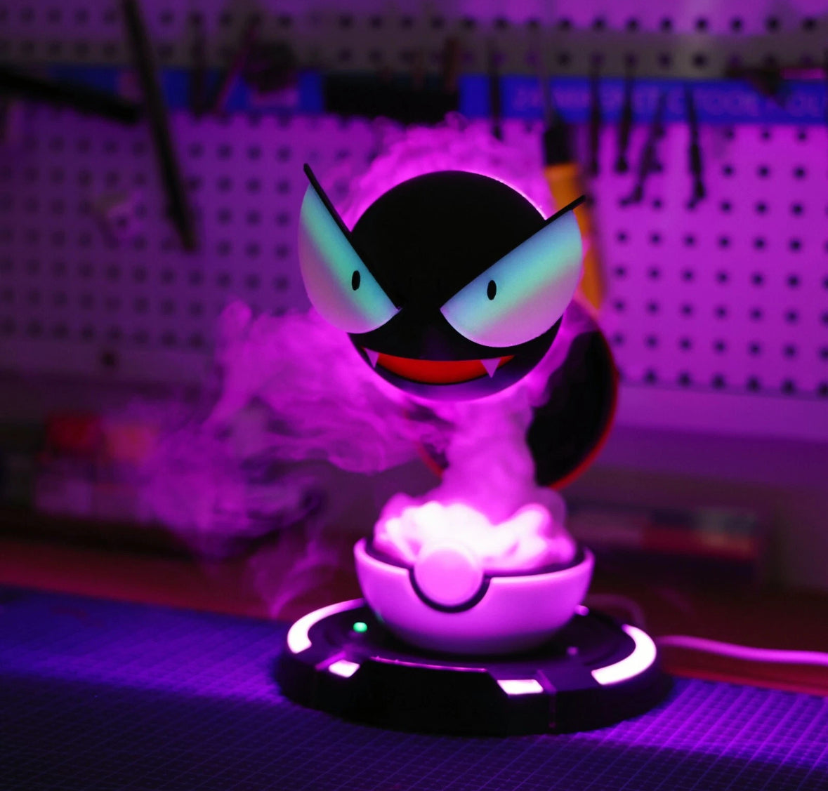 Gastly Figure Animation Humidifier LED Animation Ornament & Air Care Decoration
