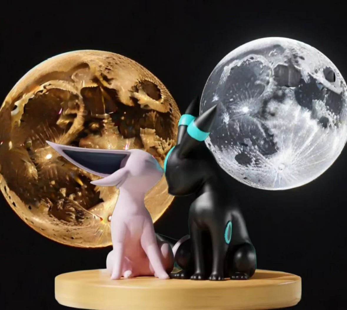 2Pcs/Set Super Cute Pokemon Umbreon and Espeon Action Figure Dolls 9cm Tall New