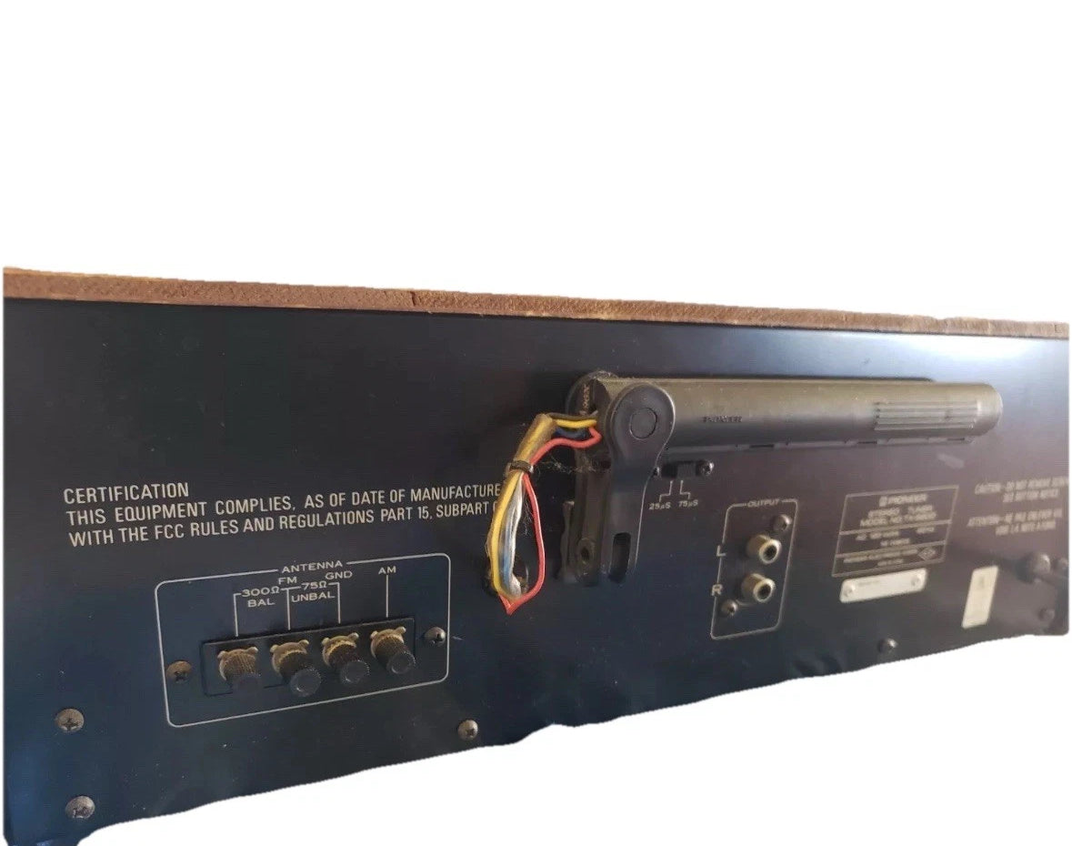 Vintage Pioneer TX-6800 Stereo Tuner Tested Working Extremely Rare Custom Switch