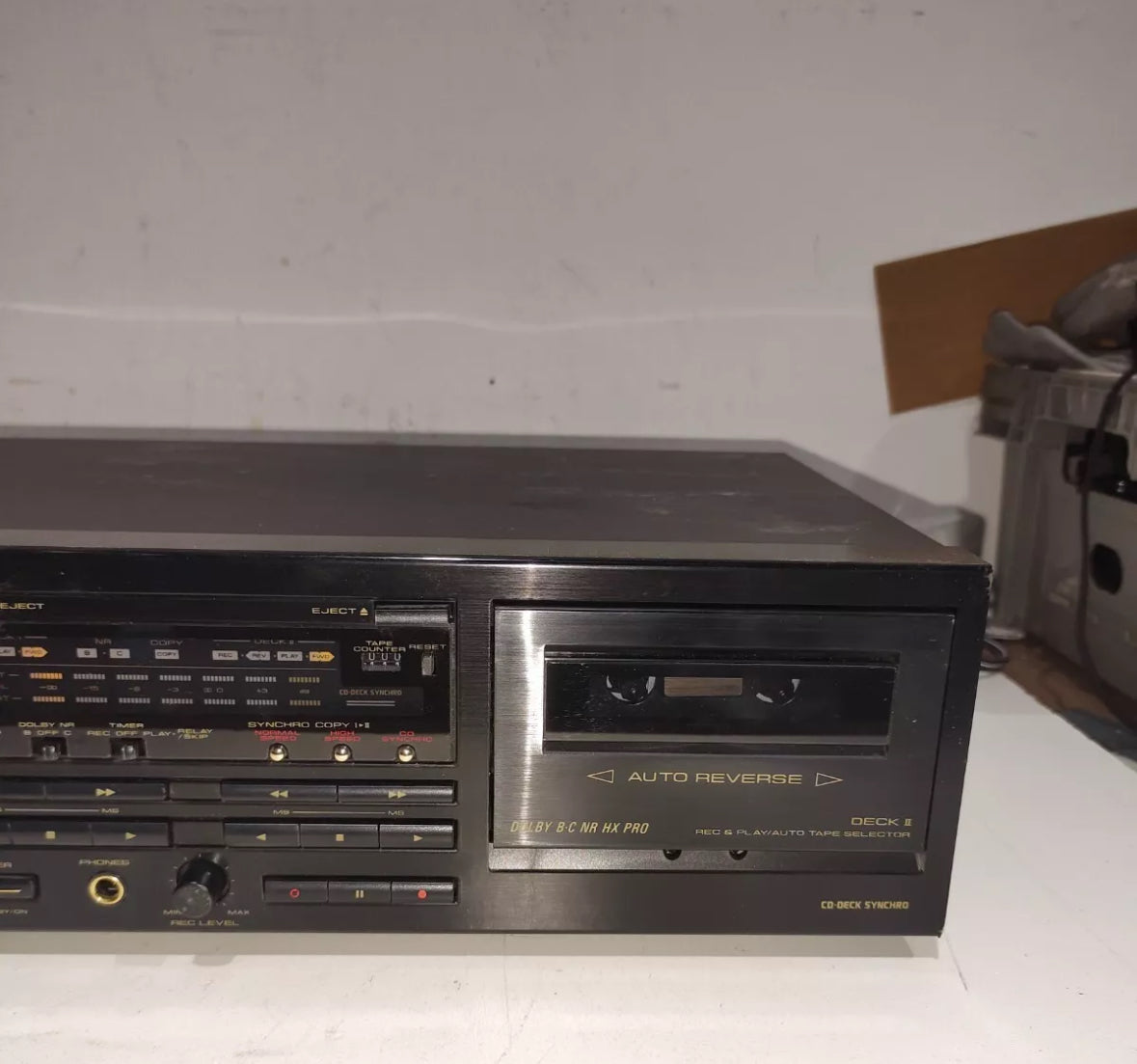 Pioneer CT-W501R Double Cassette Deck Dolby B-C NR HX Pro Auto Reverse Working