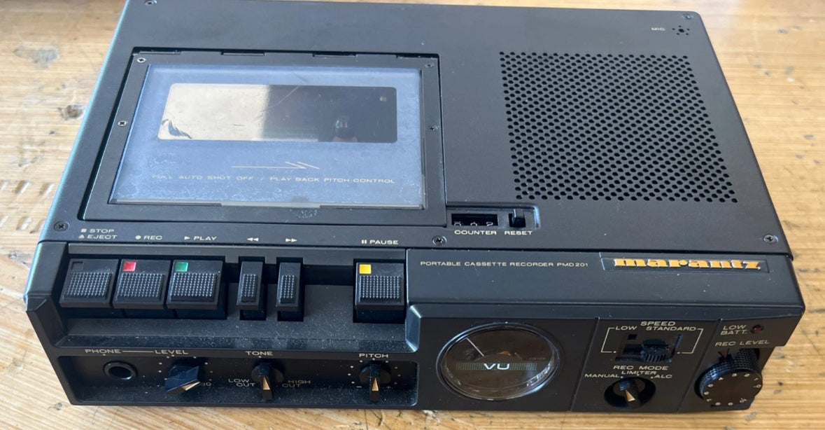 Marantz PMD201 Portable Cassette Recorder Extremely Rare Tested Works Well