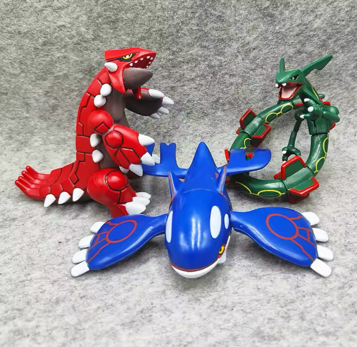 3 Inch Rayquaza DIY Assembly PVC Action Figures Joint Movable Model New