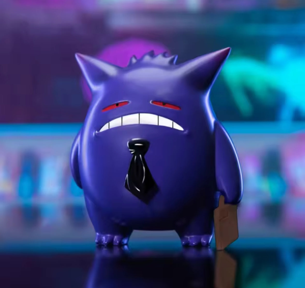 Anime Pokemon Figure Gengar Cosplay Laborer Action Figures Pvc 12cm NEW Funny