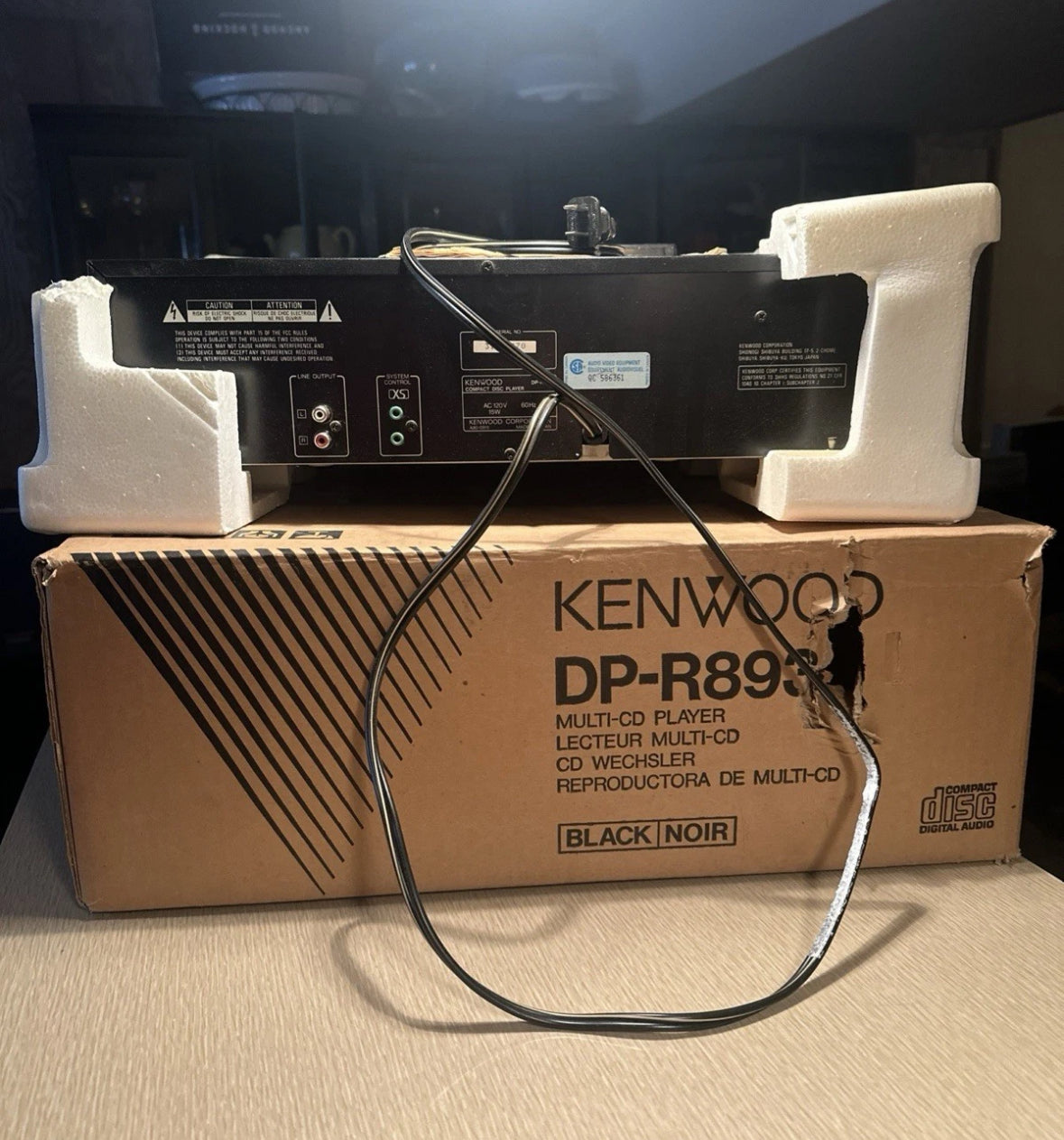 Kenwood 5 Compact Disc CD Changer Player DP-R893 Complete In Box