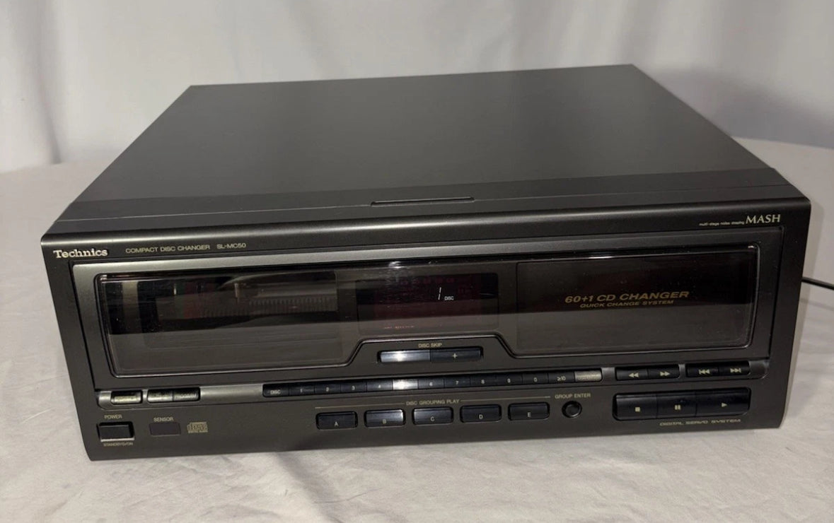 TECHNICS SL-MC50 60+1 Disc CD Changer TESTED, WORKS GREAT + Remote