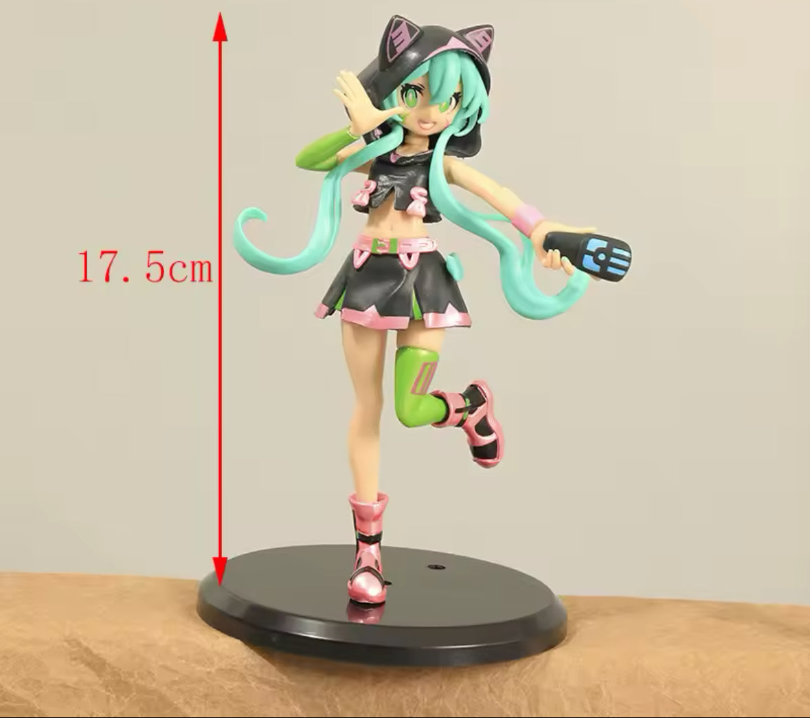 19CM Anime Hatsune Miku Figure Stage Performancer Dress up Model Kitty NIB