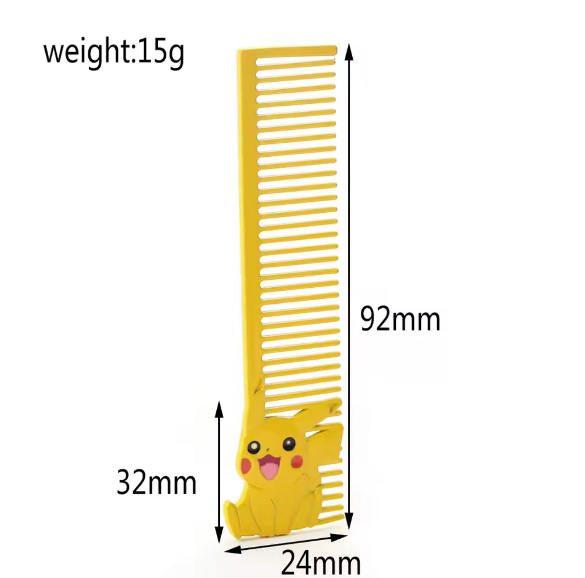 Pokemon Comb Anti Static Hair Brush Kawaii Pikachu comb Hair Tool Metal
