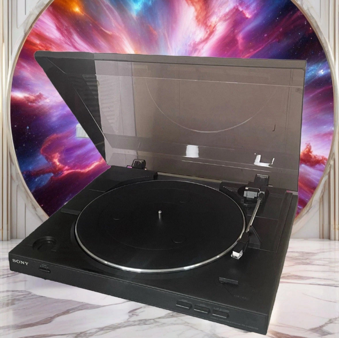 Vintage 1997 Sony LBT-D790 Stereo System With Speakers Tested. With Remote.+ Sony turntable