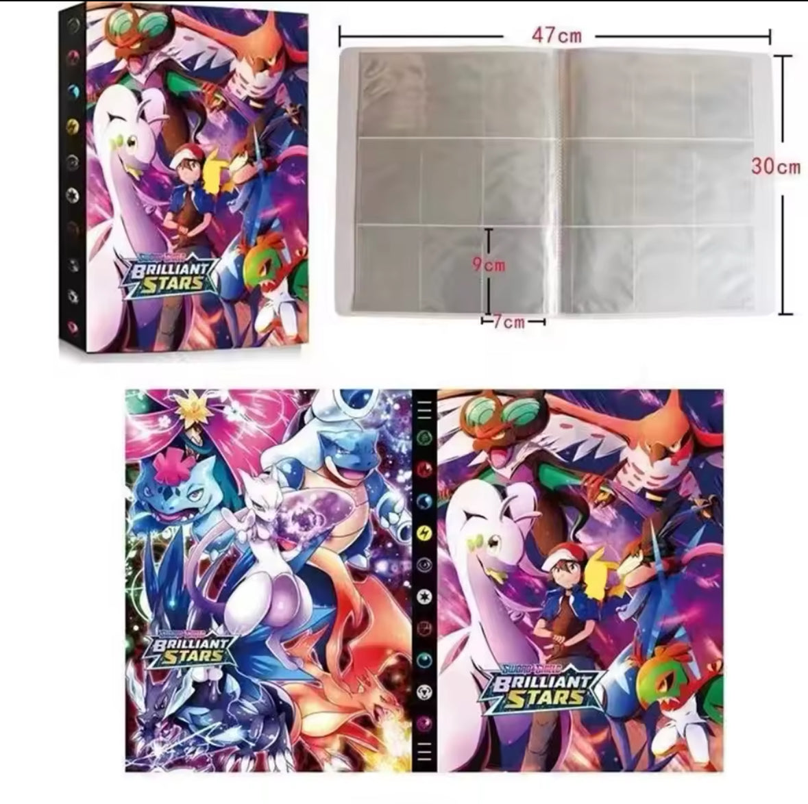 Pokemon 240 Card Binder Charizard Gigantimax Soft Cards Holder Scarlett Violet