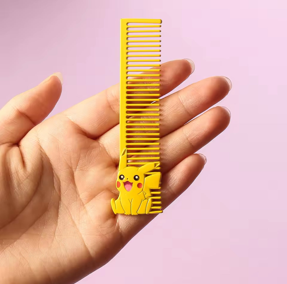 Pokemon Comb Anti Static Hair Brush Kawaii Pikachu comb Hair Tool Metal