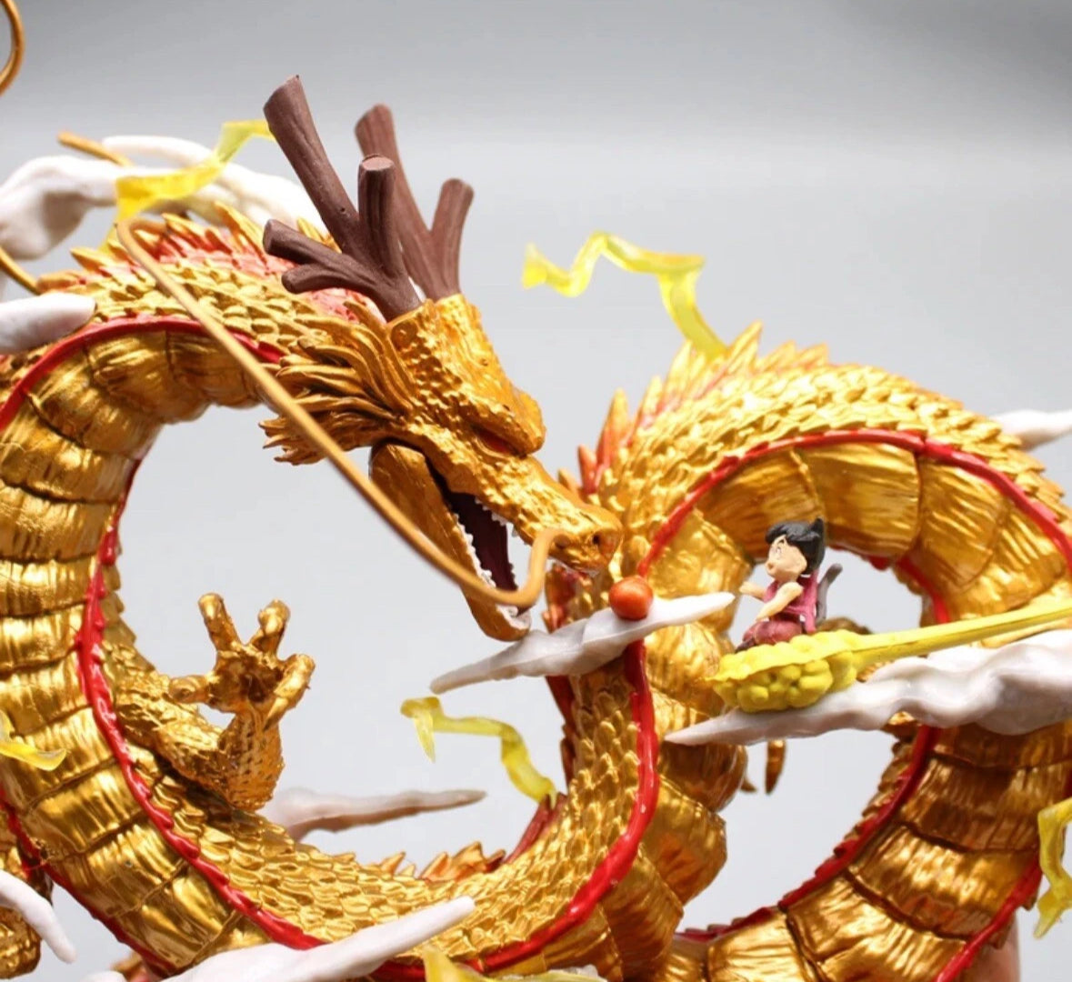 Dragon Ball Z Golden Shenron and 22cm Anime Figure Dbz Figurine Pvc Statue New